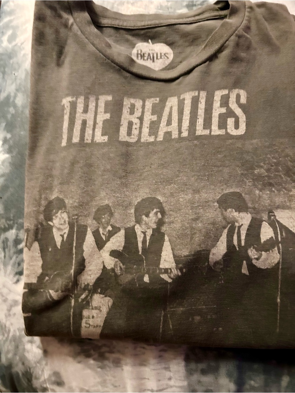 One basic t shirt top the Beatles Medium